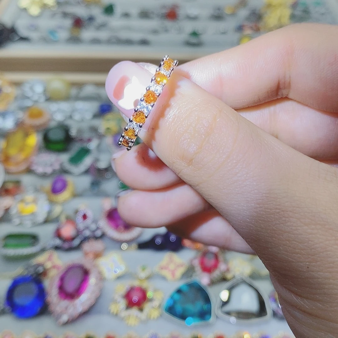 【闪购商品】托帕石耳饰银S925镶嵌