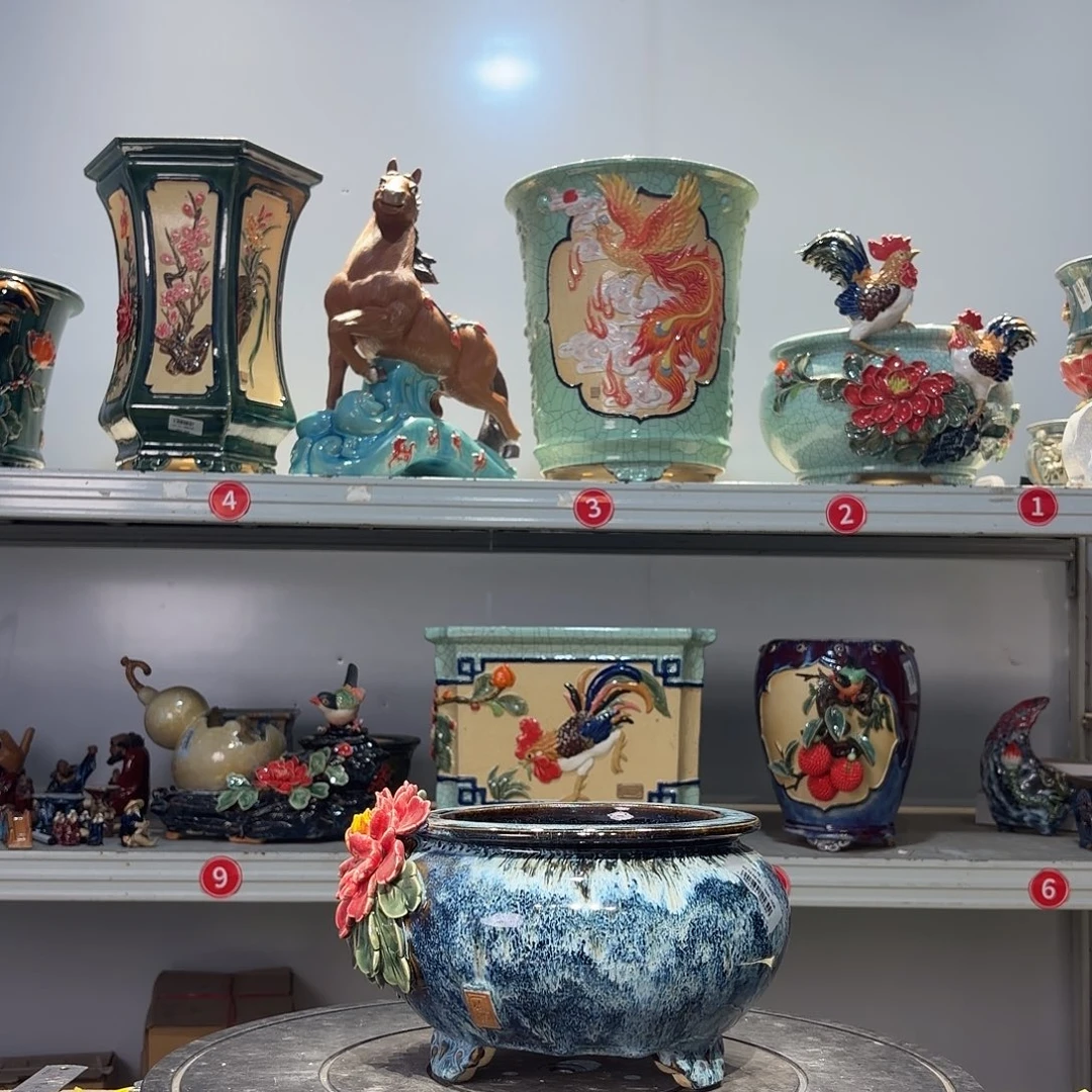 平***＇精品石湾花盆高端大气