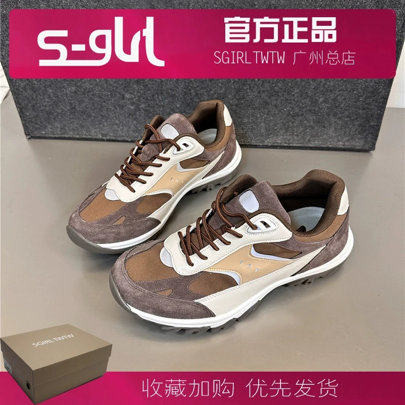 SGIRL TWTW推荐2025年春款德训鞋女拼色板鞋学院休闲风运动跑步鞋