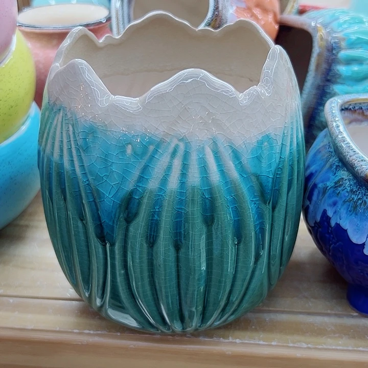 有孔，满10元发货多肉陶瓷花盆