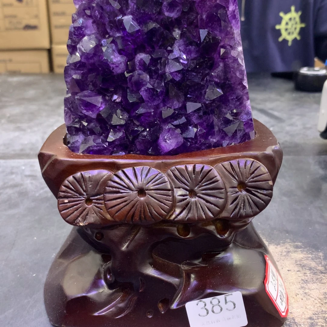 水晶摆件未镶嵌紫晶385