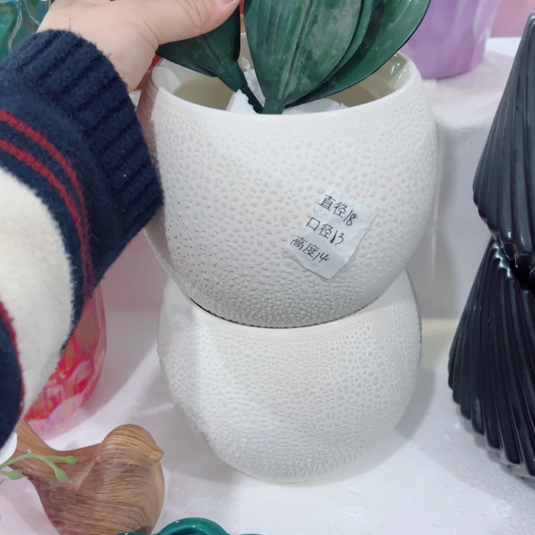 有孔，陶瓷花盆满10米包邮发货