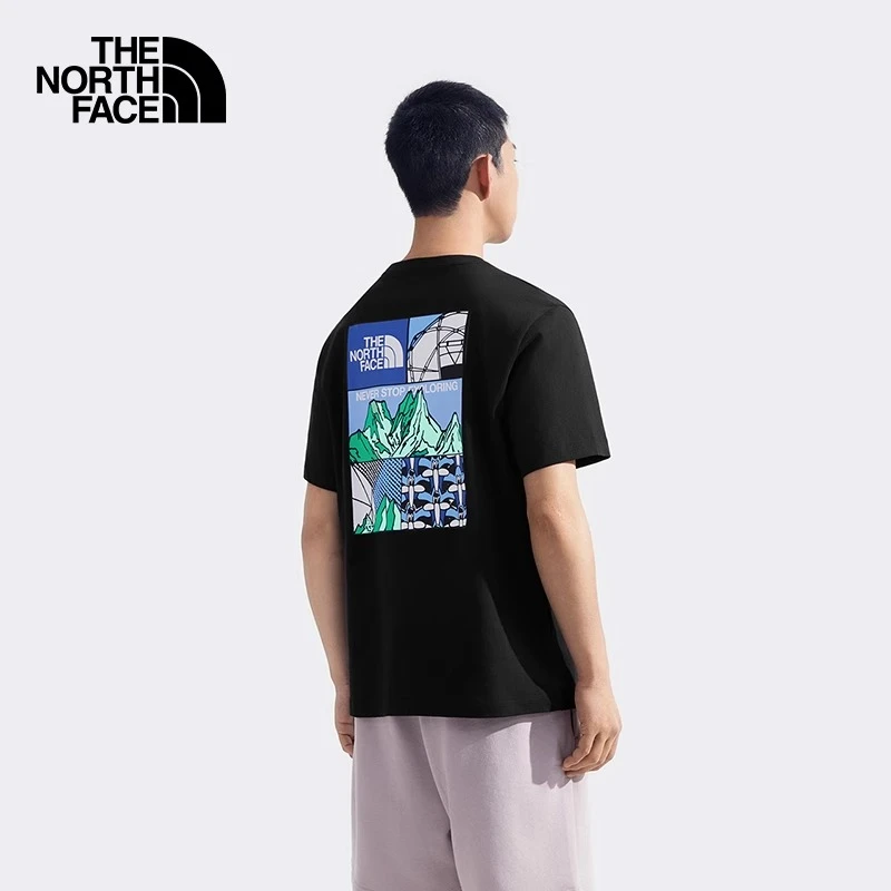 北面男女同款印花纯棉短袖T恤户外舒适透气新款TheNorthFace|8GZ0