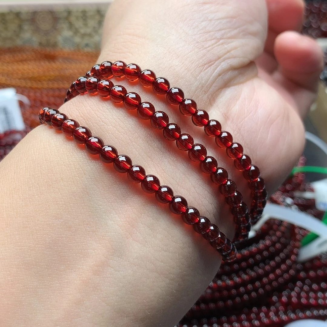 未镶嵌石榴石手串4.6