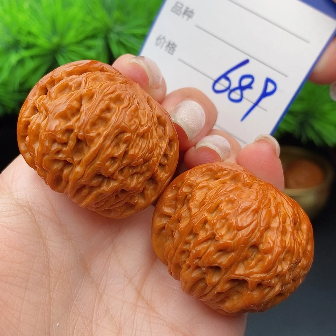 文玩核桃把件39山地磨盘689