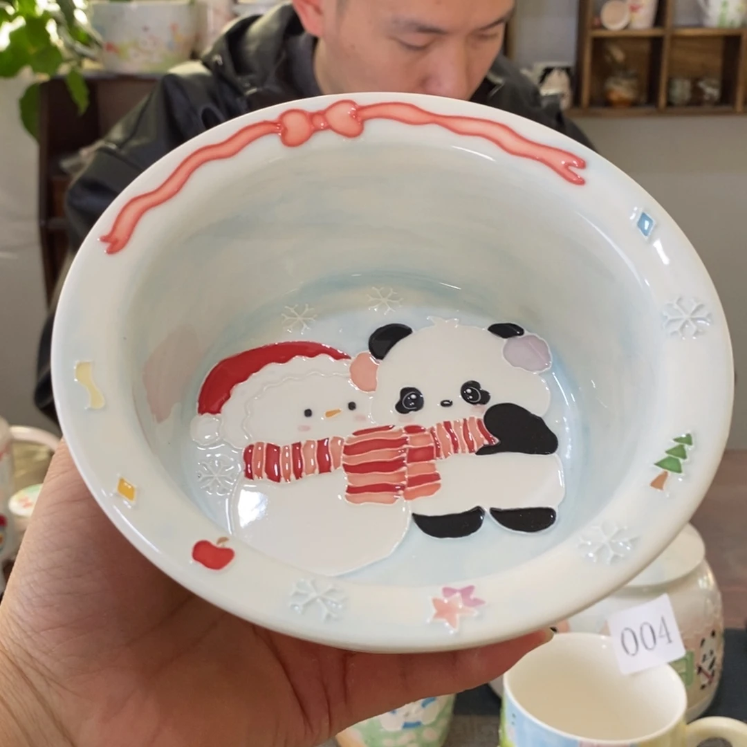 辛***娴瓷片景德镇釉下彩手绘