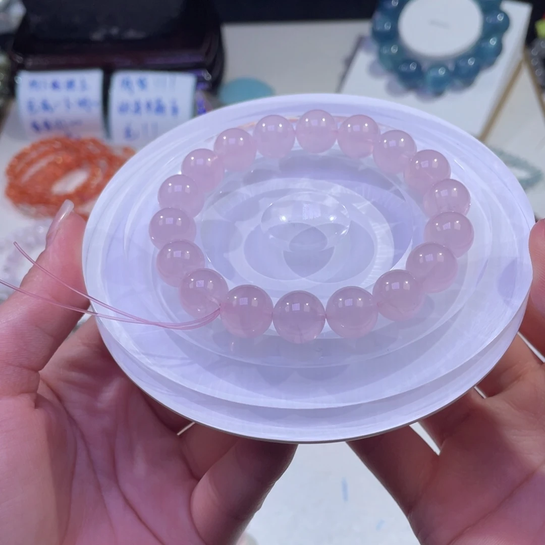 未镶嵌手链水晶蜜桃马粉水晶11+