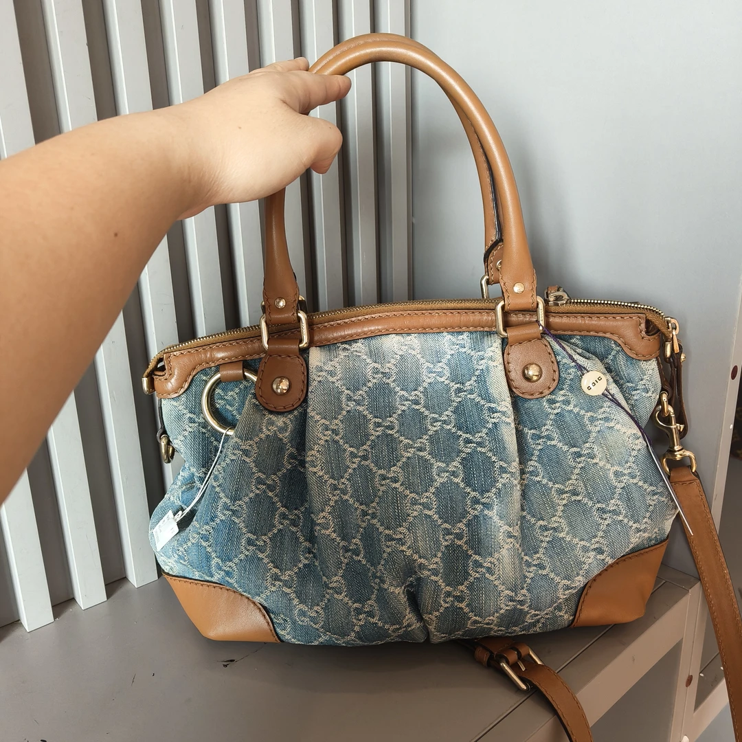 95新 GUCCI/古驰 兔兔奢欣欣/古驰单肩托特包/241130001