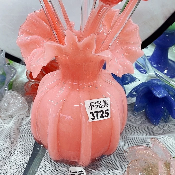 3725福袋瓶 家悦琉璃工艺品不完美