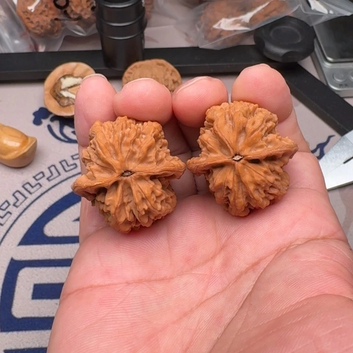 把件桃核野生34尺22