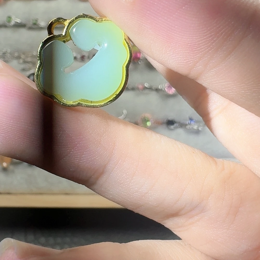 芙蓉石戒指银S925镶嵌