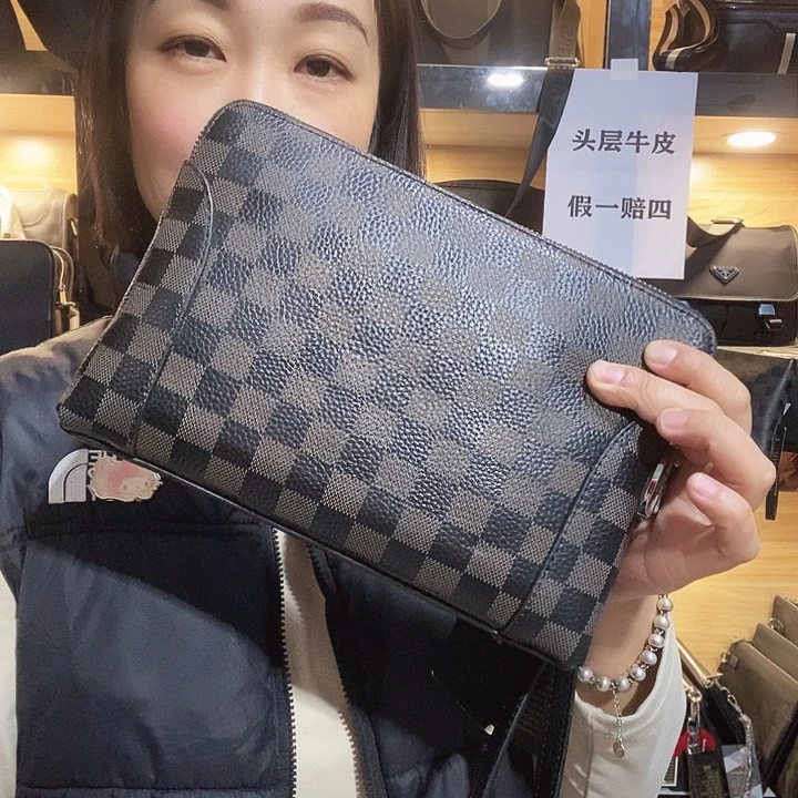 水牛剖层皮革真皮密码锁