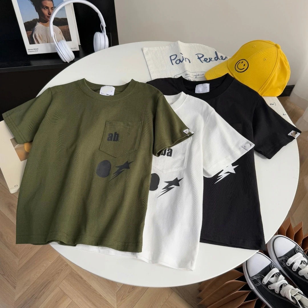 X019【闪电园人】时尚百搭休闲儿童短袖