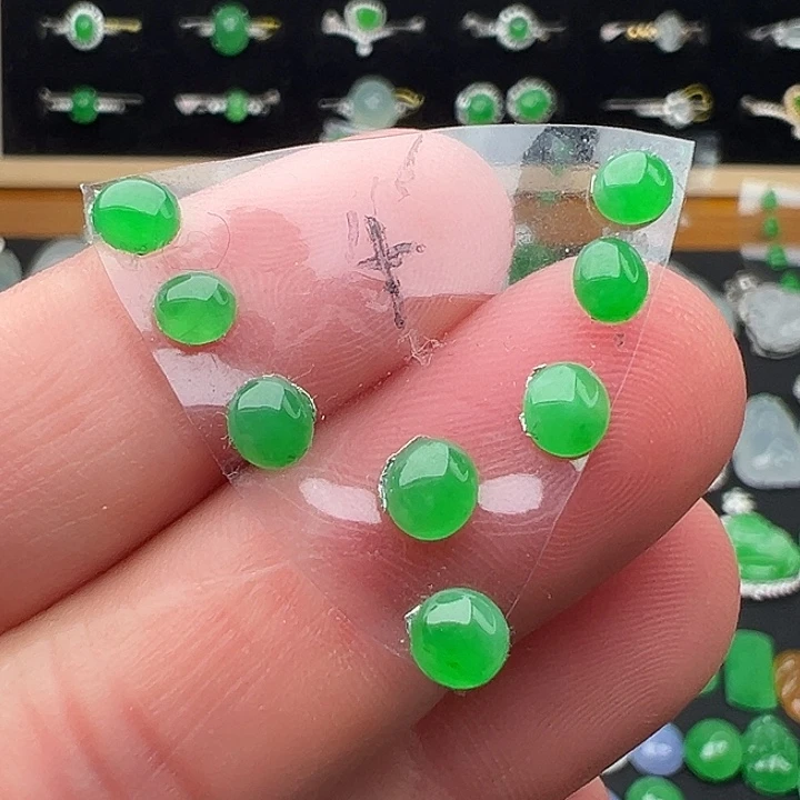 翡翠未镶嵌颈饰4号套链