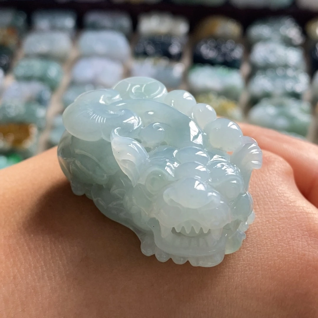 翡翠未镶嵌颈饰天然翡翠貔貅吊坠