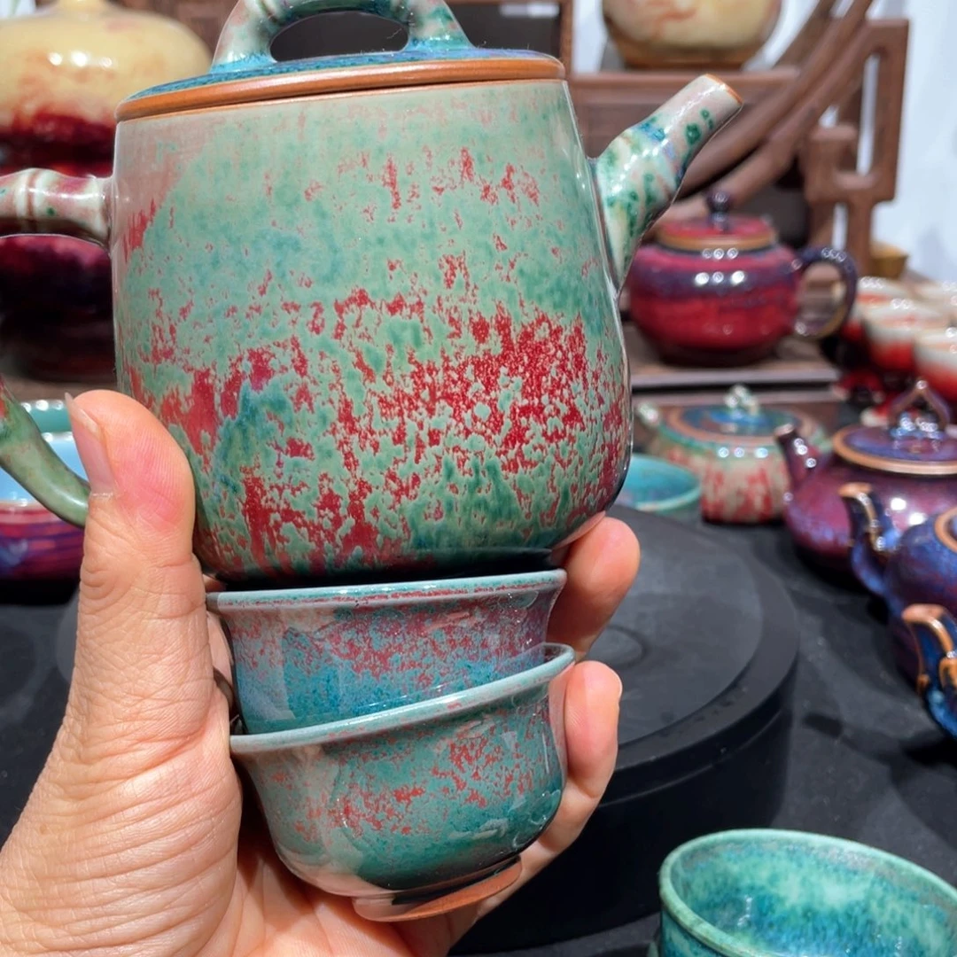 y***㎎中国神后钧瓷茶器