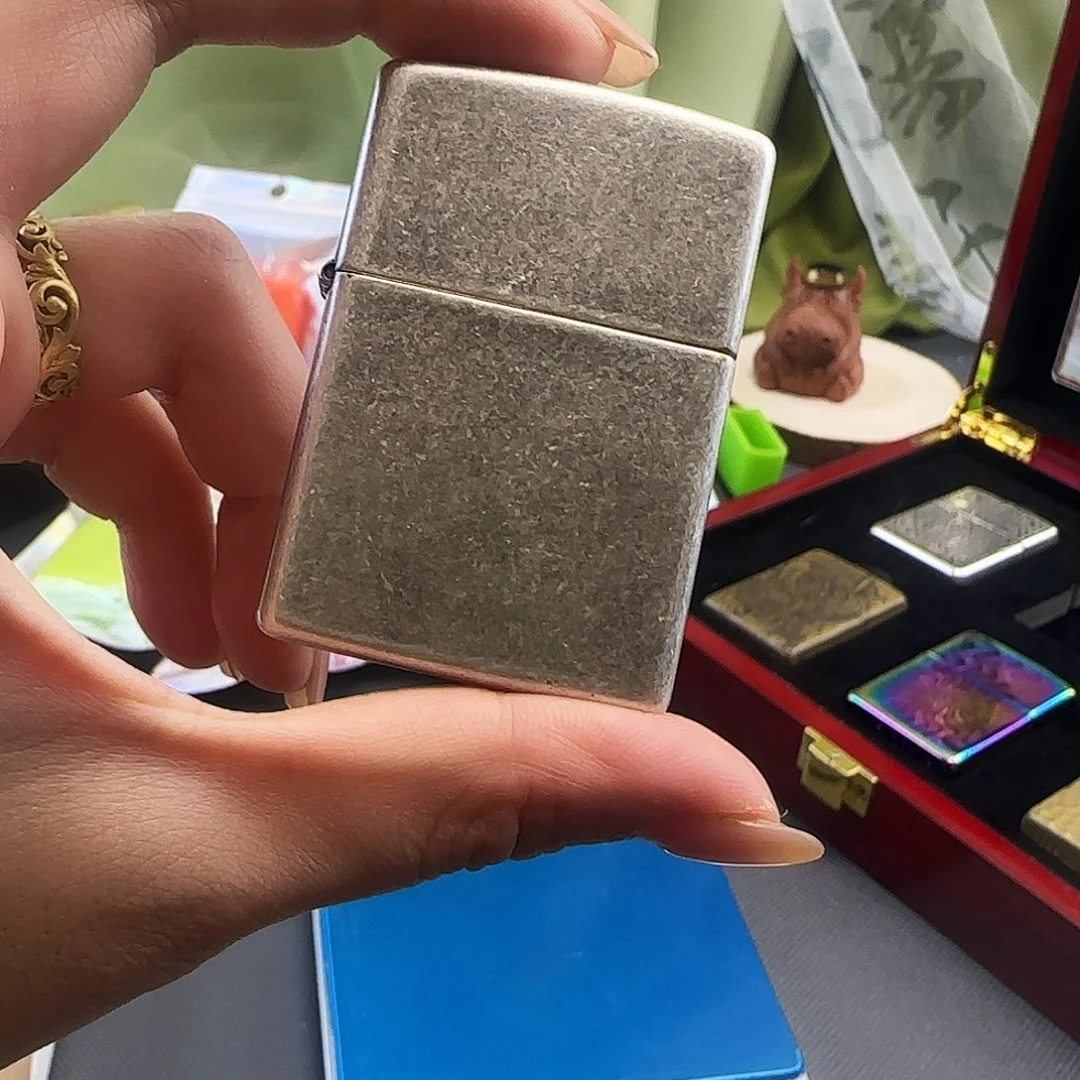 17微瑕古银121FB煤油打火机