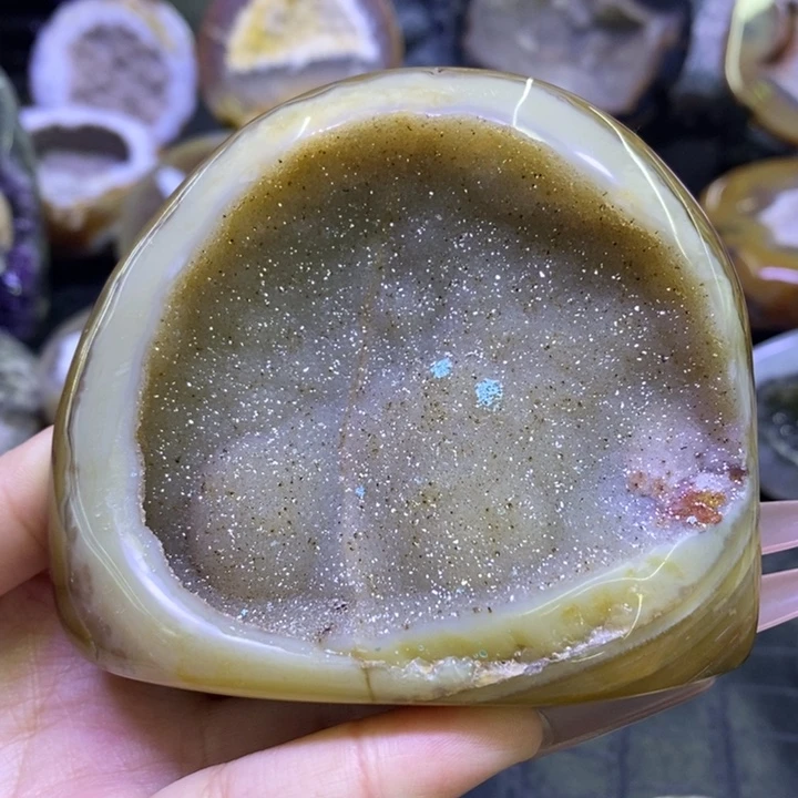 未镶嵌珠宝半成品水晶黄金屏风