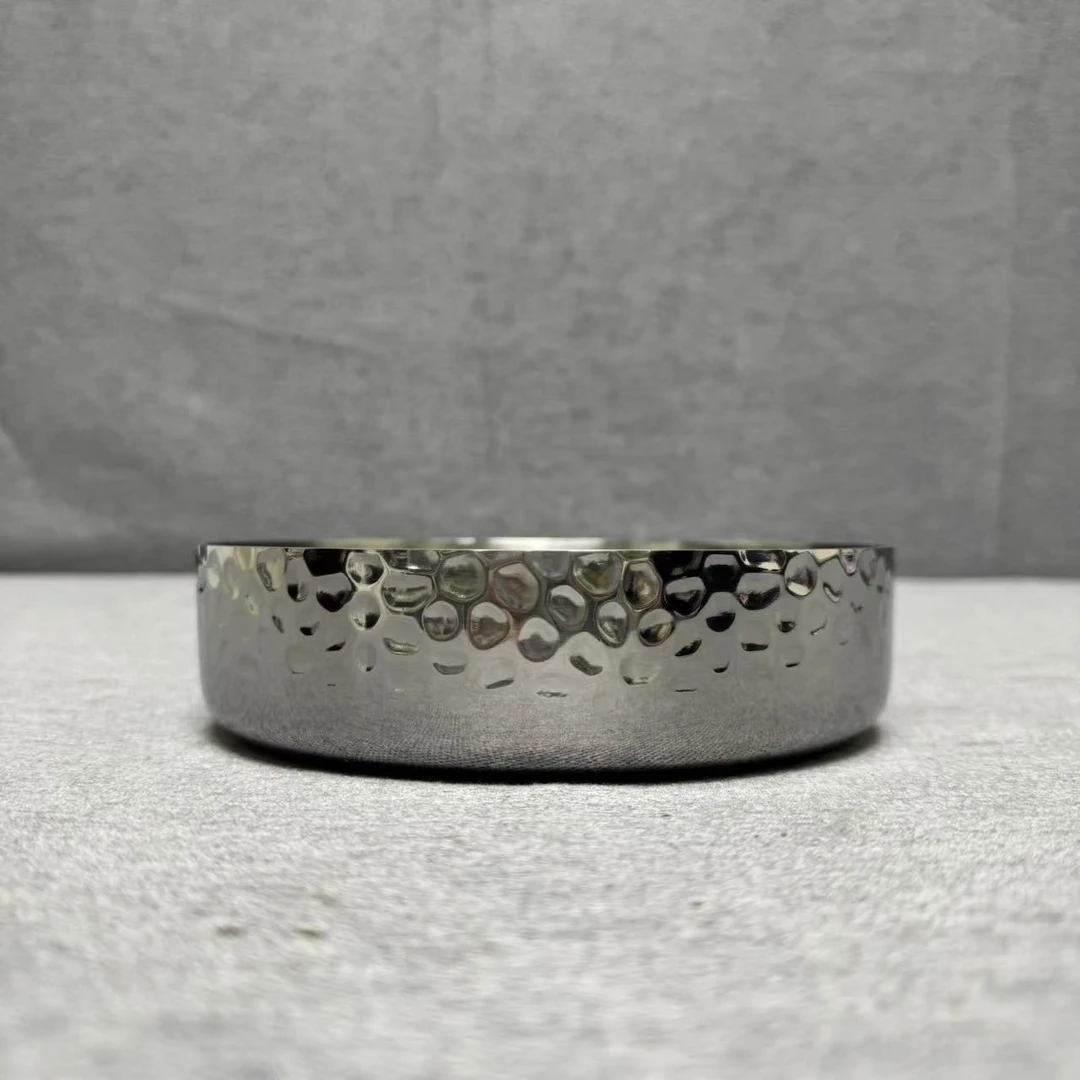 5-027 Chockmen 不锈钢锤纹盘 16*4CM 重约0.37KG