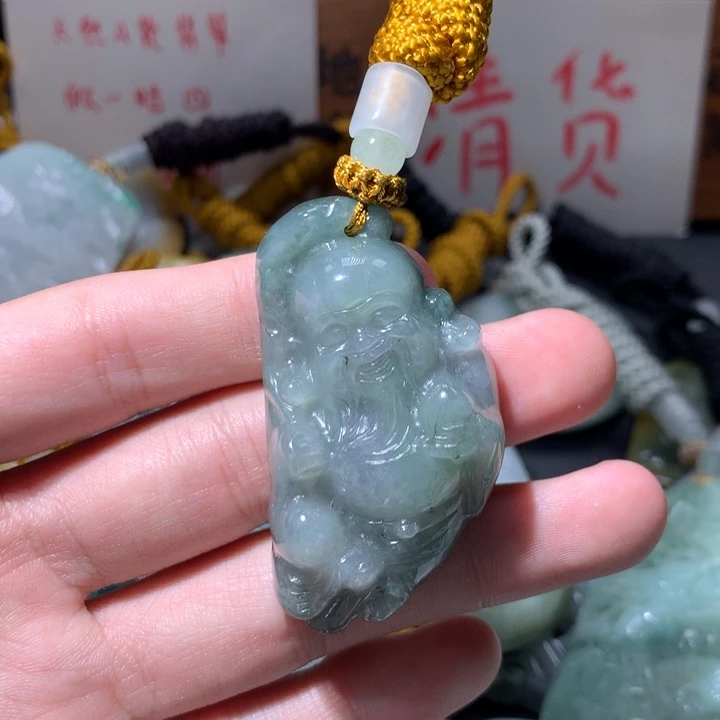 翡翠未镶嵌颈饰保真天然a货翡翠