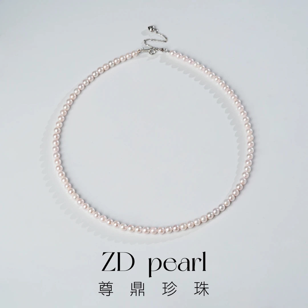 【TNS】尊鼎珍珠-S925银海水珍珠中国南珠白珠项链4-5mm