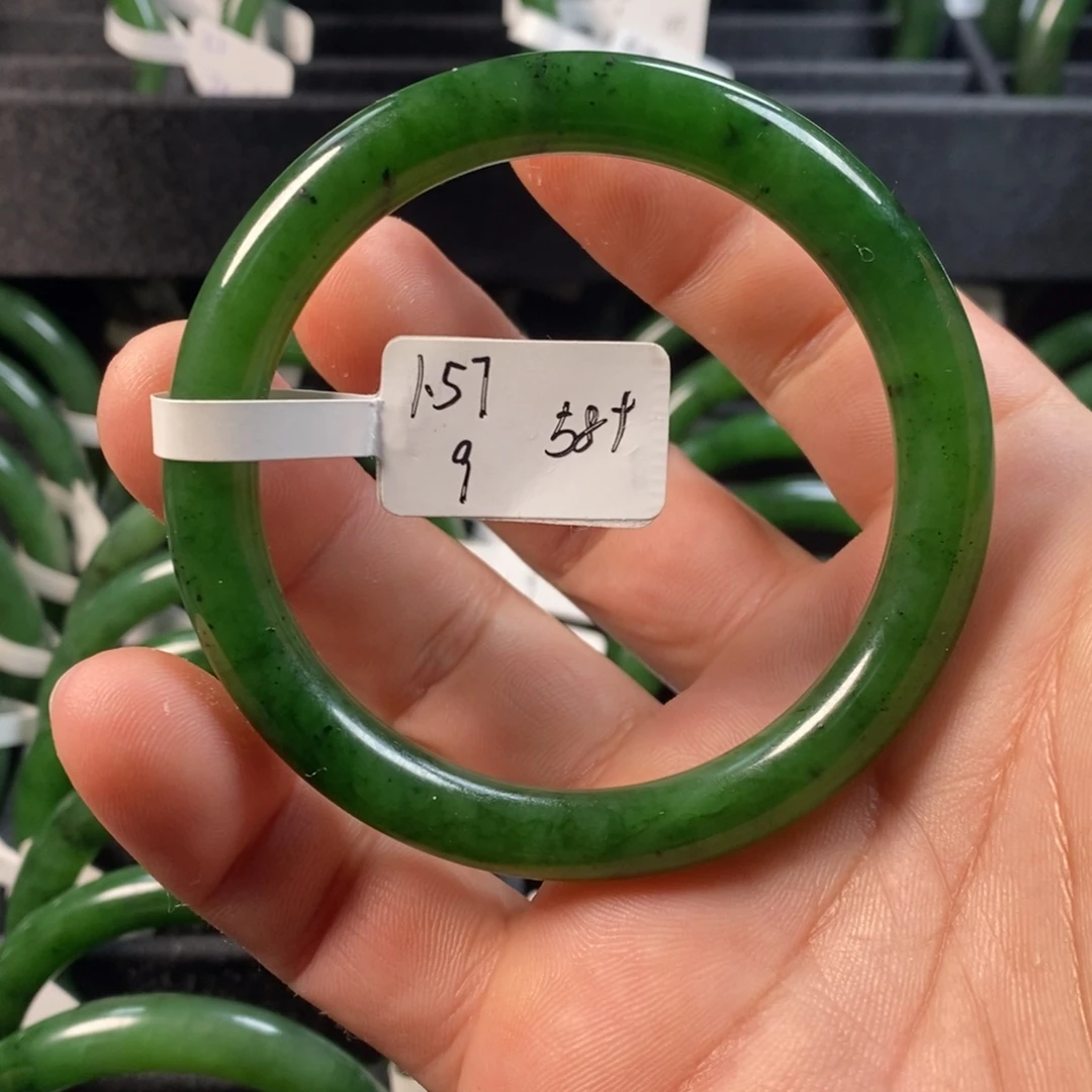 和田玉（碧玉）未镶嵌手镯58