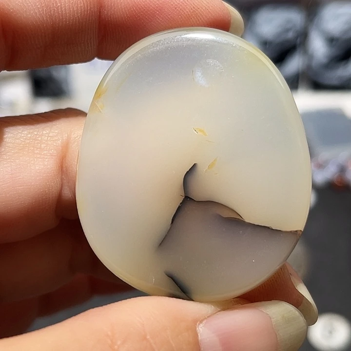 雲***開玛瑙/玉髓未镶嵌吊坠(不含链)