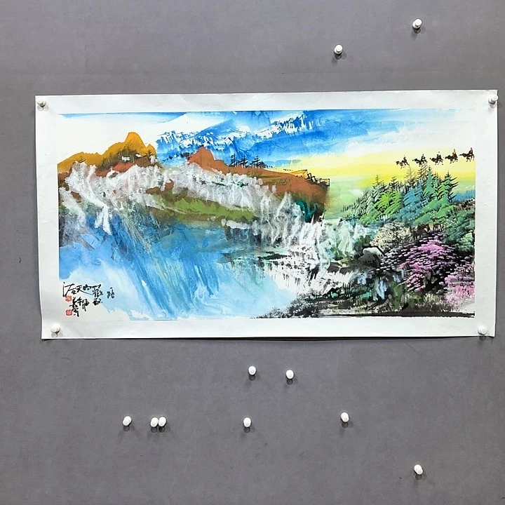 国画亲笔手绘放心去藏