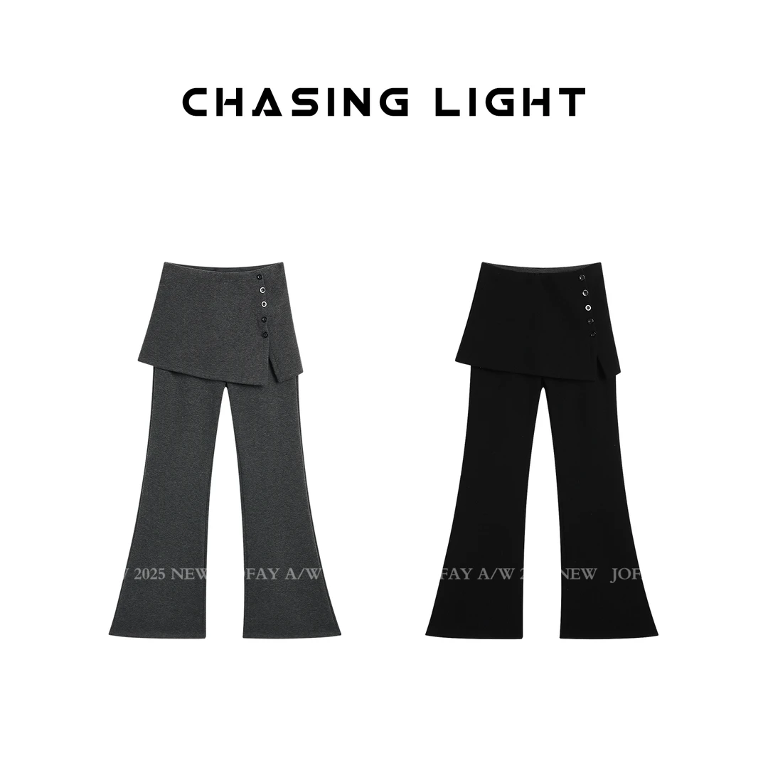 |露丝神裤|屁帘微喇裤加绒加厚 小众时尚修身显瘦喇叭裤型 K1751