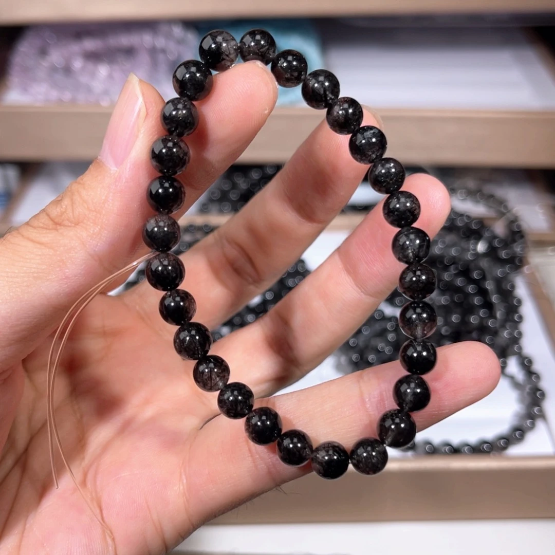 水晶手链未镶嵌黑发015