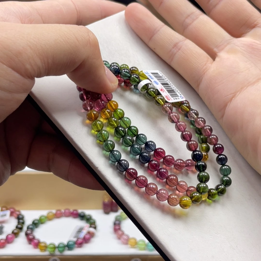 碧玺手串未镶嵌5.8mm.mmmmmmmmmm