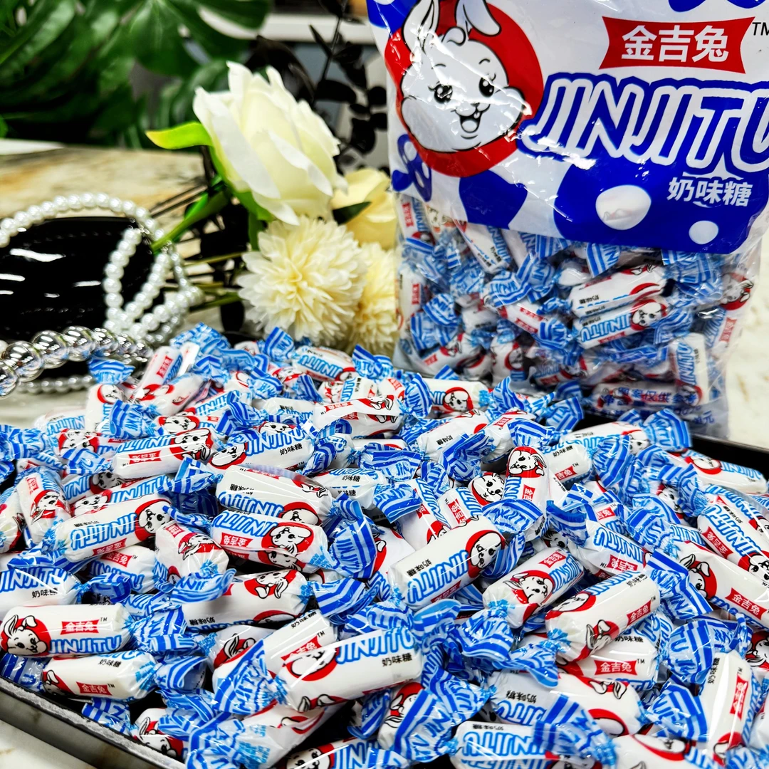 新疆包邮【500g/包!85颗】奶糖怀旧糖果婚庆兔子喜糖奶味糖零食年货
