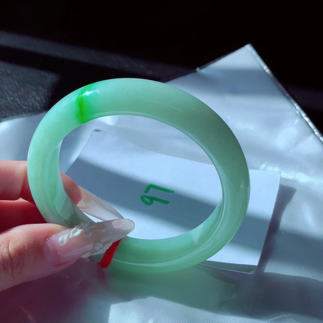 未镶嵌手镯翡翠天然缅甸翡翠A货手镯 97号