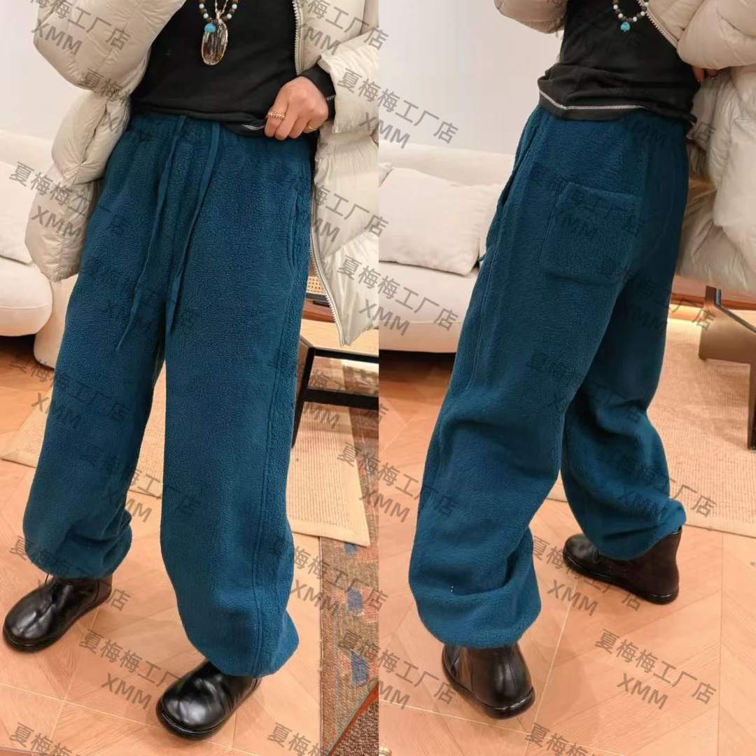 XMM.【摇粒绒毛毛卫裤】厚款保暖加绒百搭休闲裤冬季阔腿宽松-G9988