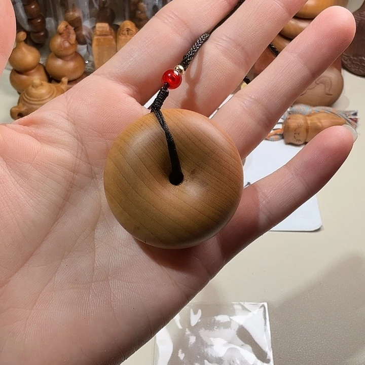 檀香木印度老山檀香精工小面包扣微瑕
