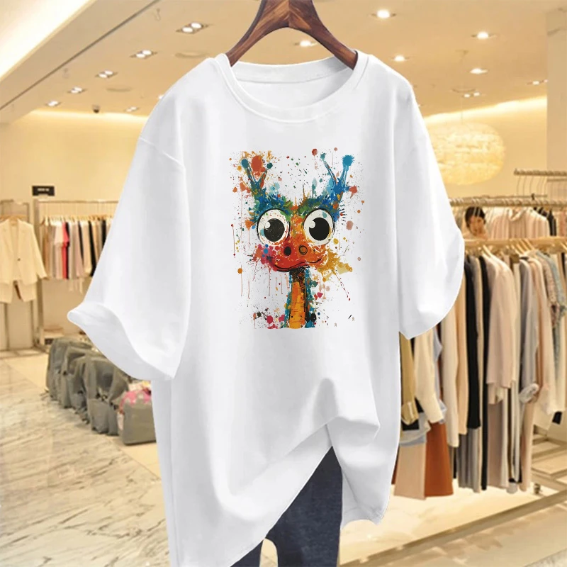 【6-2】大版T恤2025纯棉男女同款纯棉T恤短袖t恤学生夏季ins潮牌潮