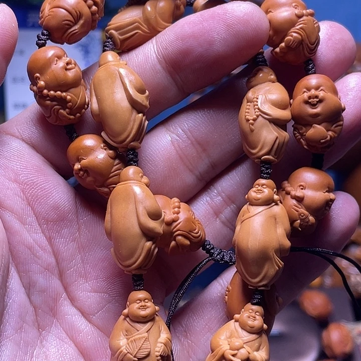 爷***气猴头核桃吊坠橄榄核