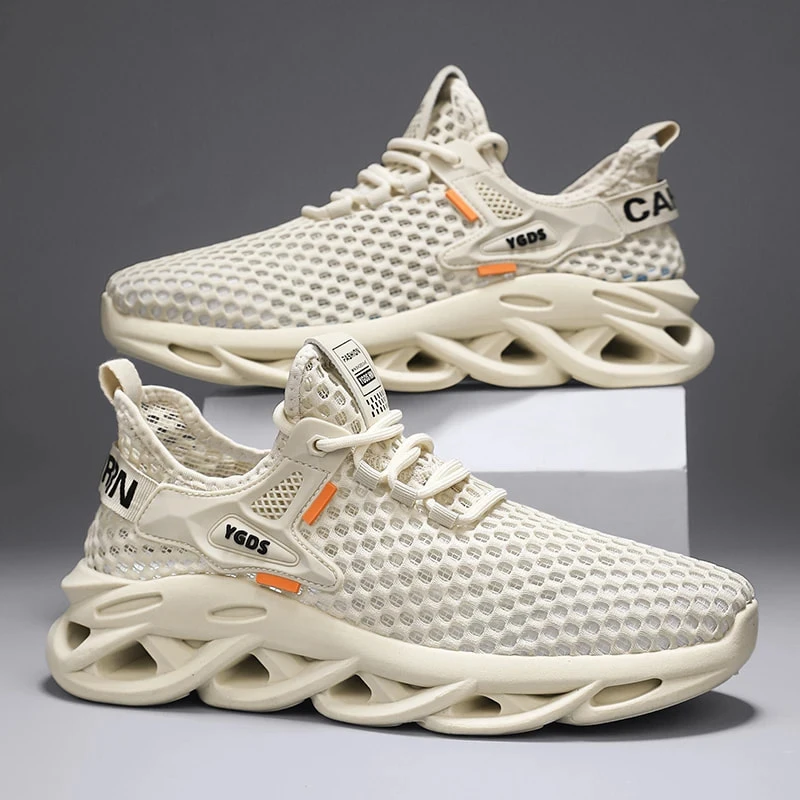 【成功男士驾车鞋】轻奢新款休闲运动跑步鞋透气柔软不臭脚网面鞋