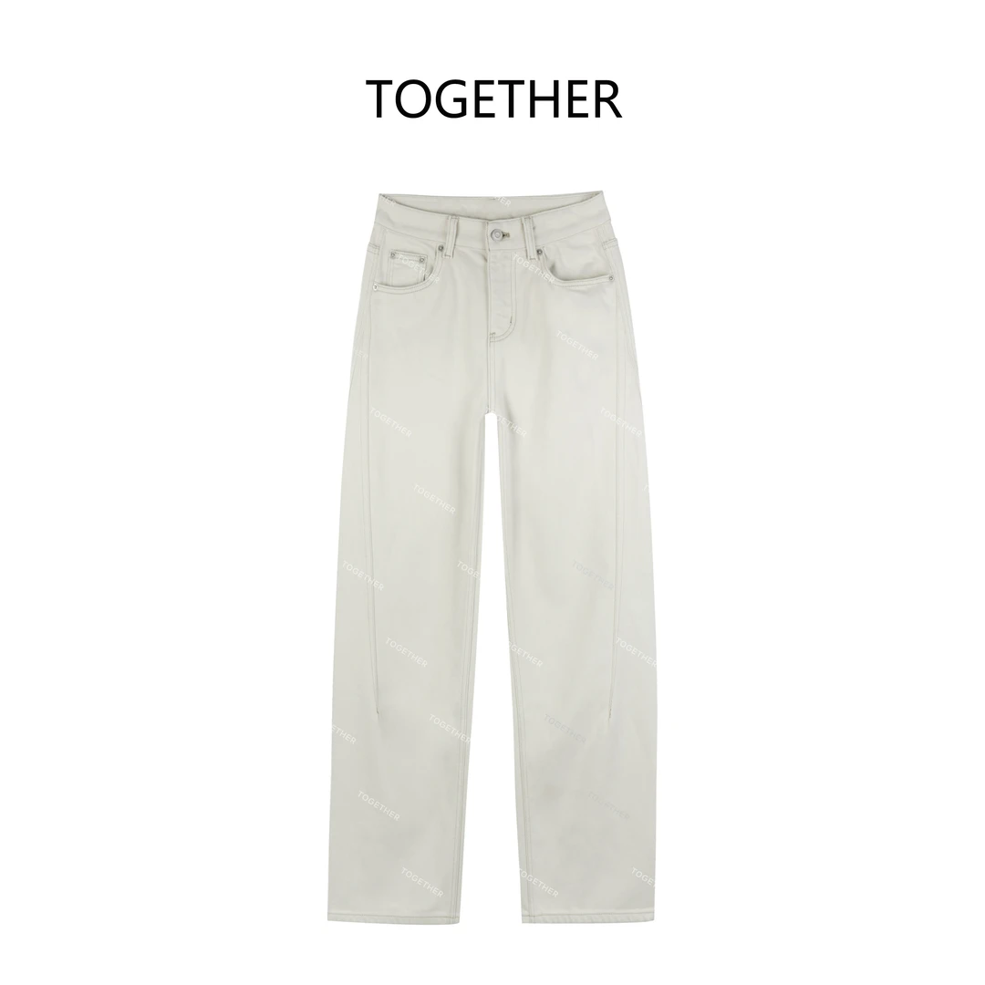 【ASIA BLUE】 · 凡知 ·  冬季加绒无弹净版百搭弯刀牛仔裤 Q5202