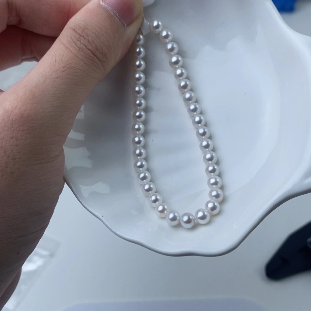 淡水珍珠项链银S925镶嵌104894