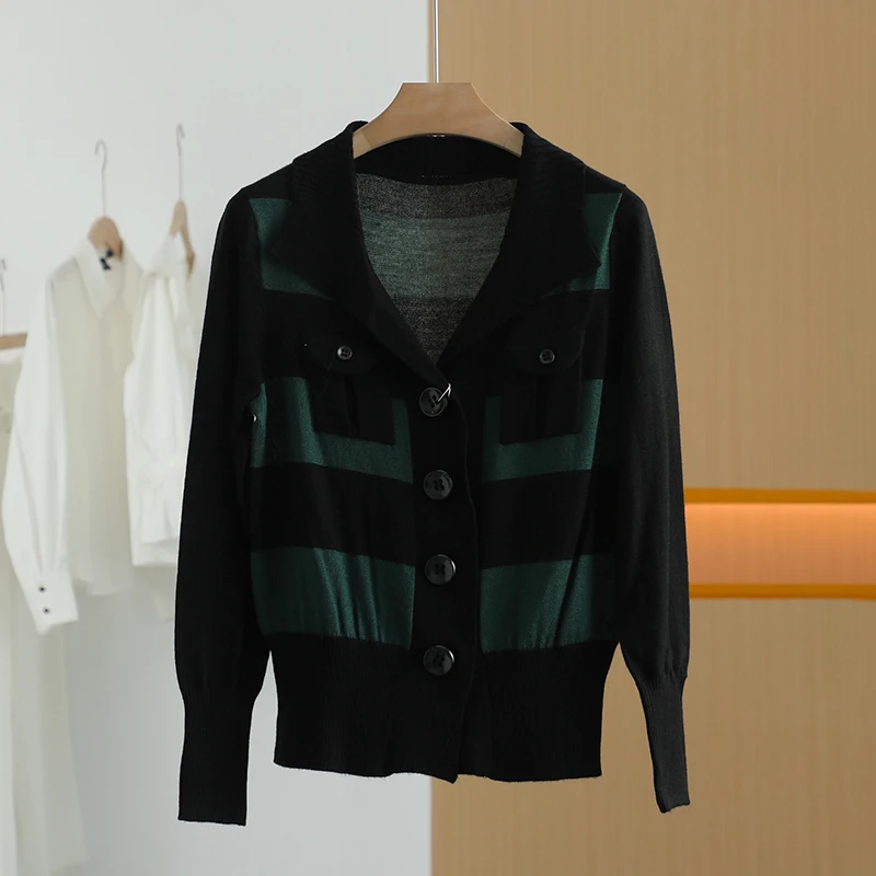 【唐长老自营】货号Y0117女装春秋新款通勤简约针织衫YL