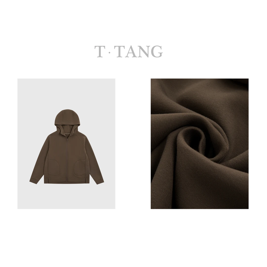 FL380g珠地夹丝空气层舒适时尚连帽短款休闲上衣女外套【6180】