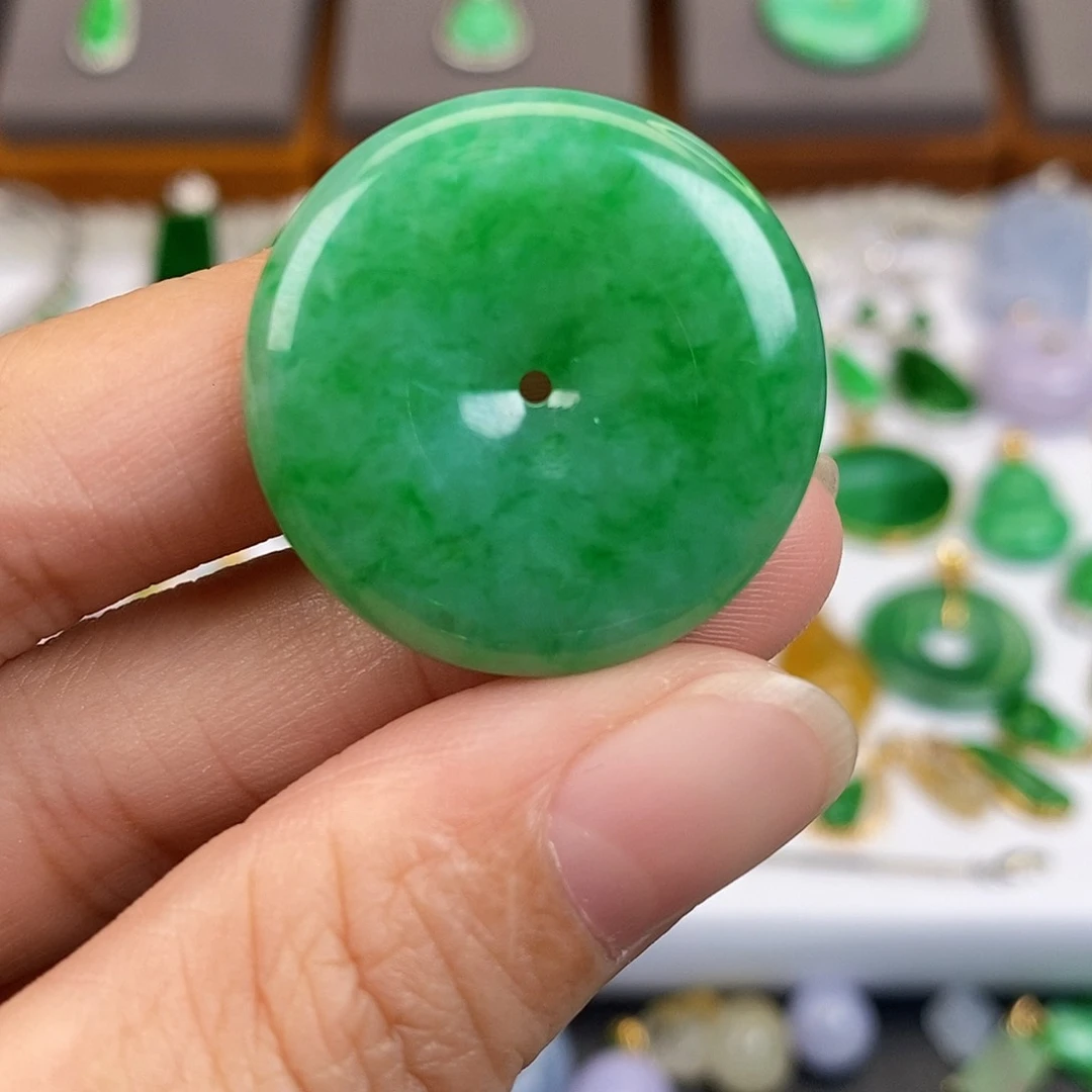 吊坠(不含链)未镶嵌翡翠猫*3