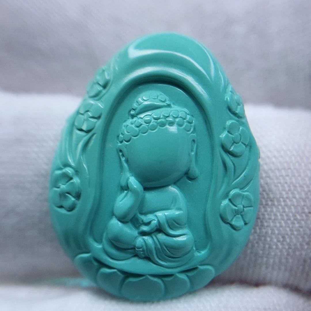 绿松石无相佛未镶嵌