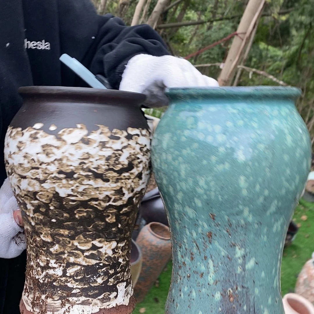 紫砂花盆正品口径15高27