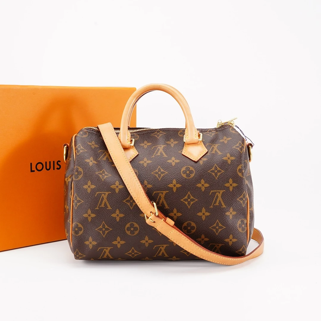 99新 LouisVuitton/路易威登 【总仓】speedy25肩带款包/