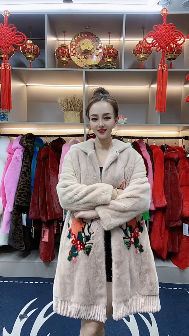 进口貂皮大衣女整貂中长款2025新款秋冬高端奢华大牌彩貂皮草外套