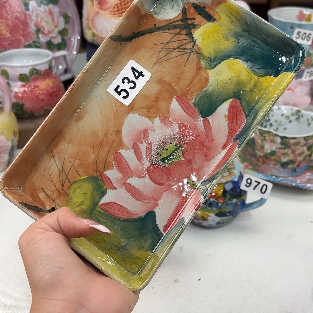 景德镇手绘高温釉下彩陶瓷茶具