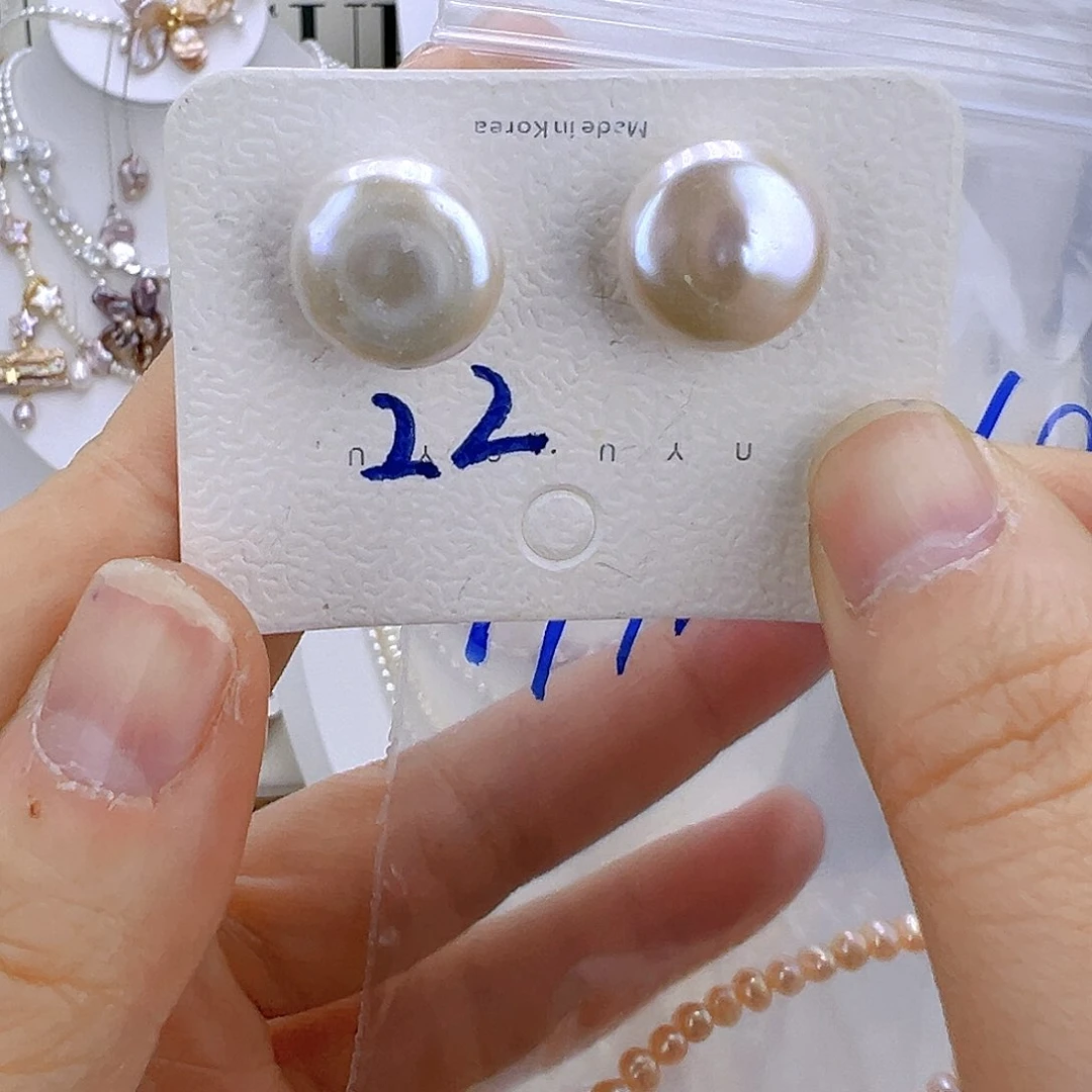 淡水珍珠耳饰未镶嵌