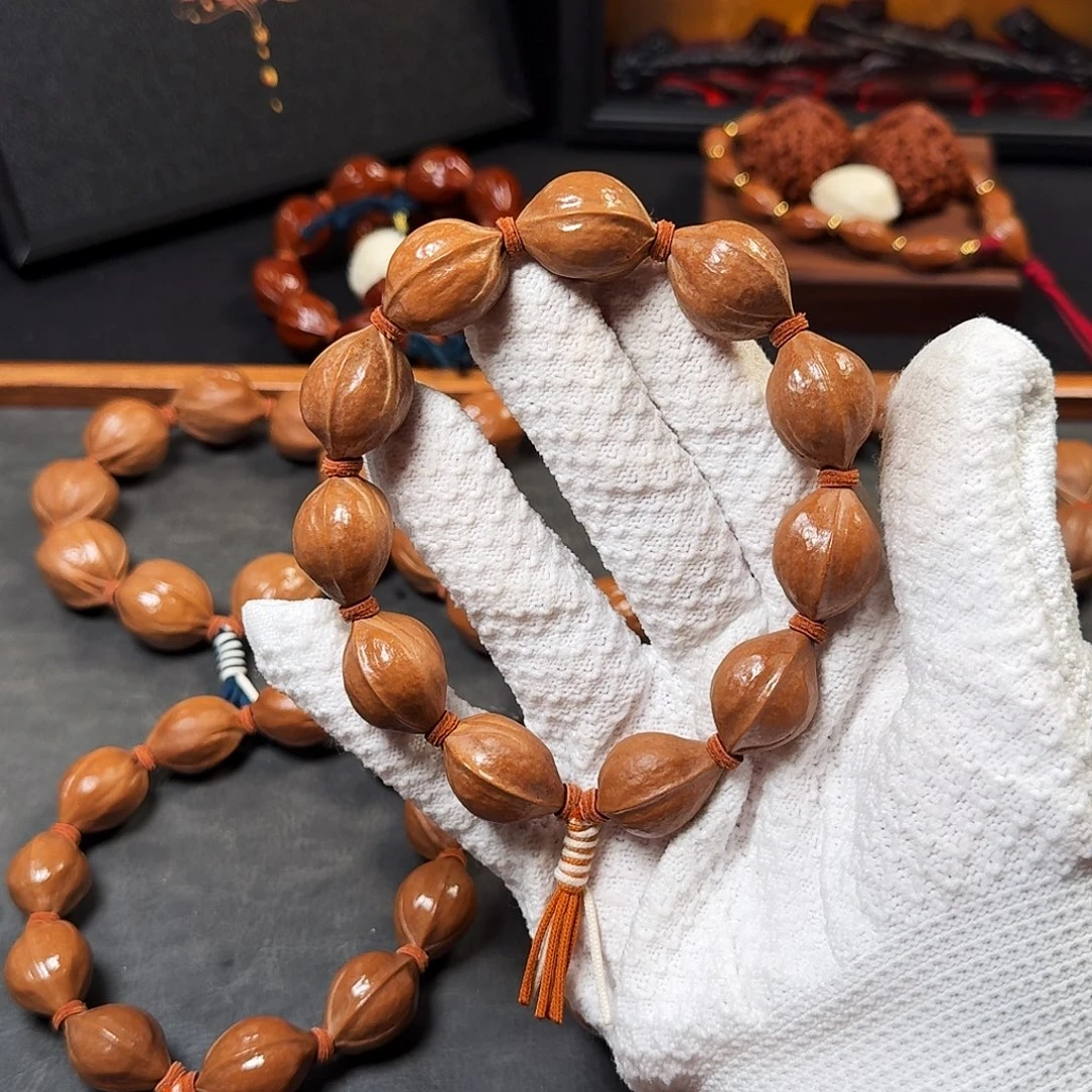 1.7*2.5头货原生态梅林铁核手串